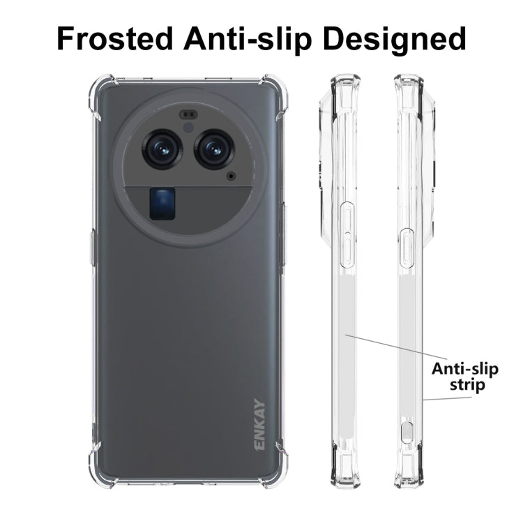 For OPPO Find X6 Pro ENKAY Clear TPU Shockproof Anti-slip Phone Case