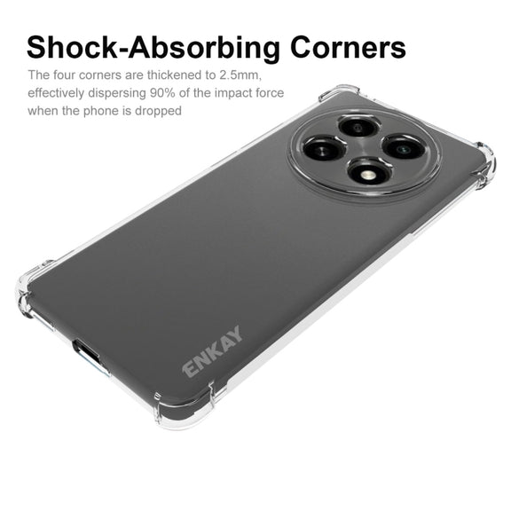 For OPPO A2 Pro 5G ENKAY Clear TPU Shockproof Anti-slip Phone Case