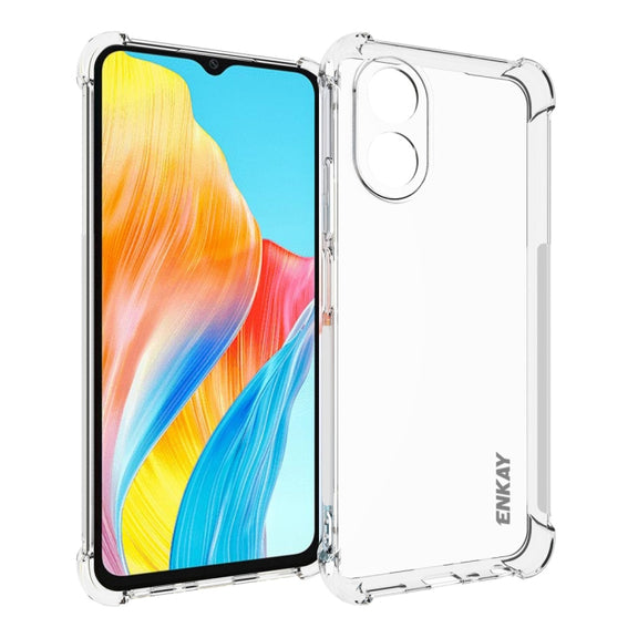 For OPPO A18 4G / A38 4G ENKAY Clear TPU Shockproof Anti-slip Phone Case