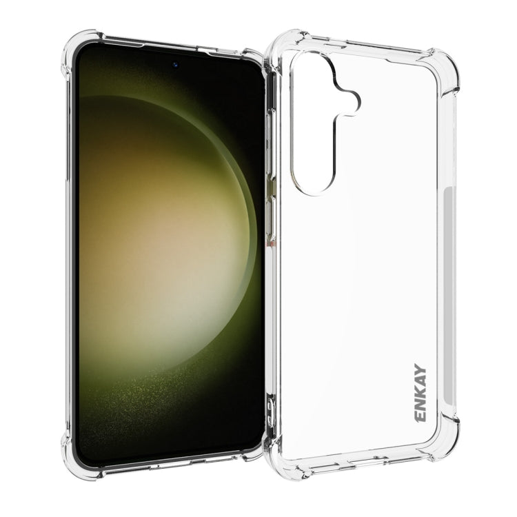 For Samsung Galaxy S24 5G ENKAY Hat-Prince Transparent TPU Shockproof Phone Case