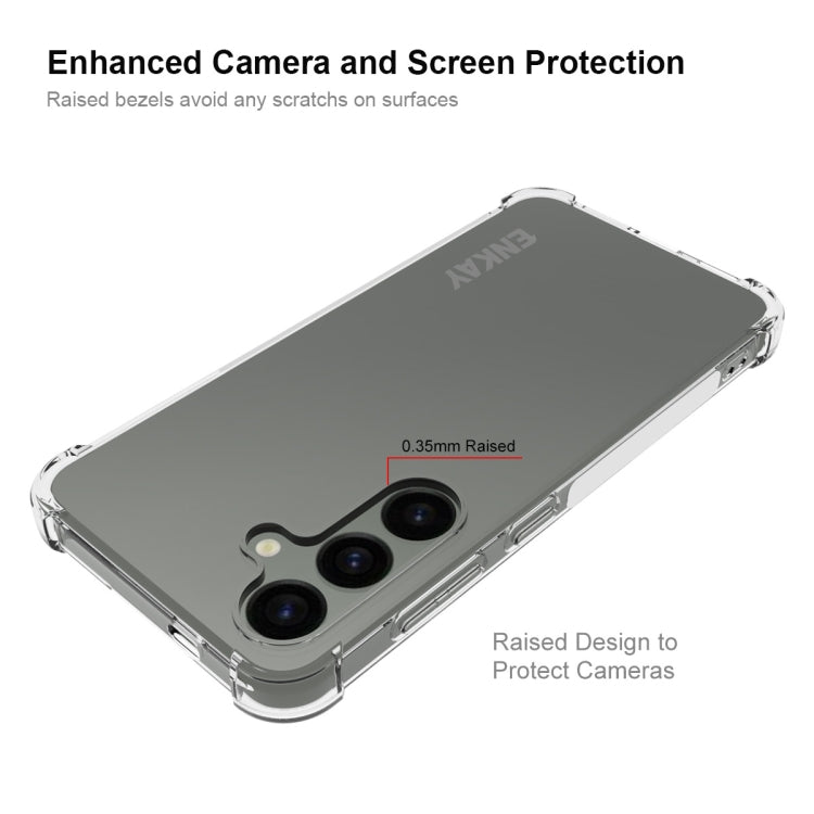 For Samsung Galaxy S24 5G ENKAY Hat-Prince Transparent TPU Shockproof Phone Case