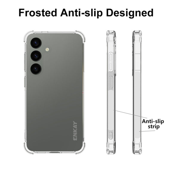 For Samsung Galaxy S24+ 5G ENKAY Hat-Prince Transparent TPU Shockproof Phone Case