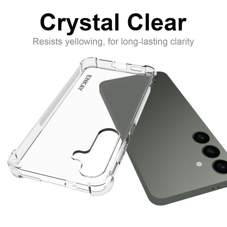 For Samsung Galaxy S24+ 5G ENKAY Hat-Prince Transparent TPU Shockproof Phone Case
