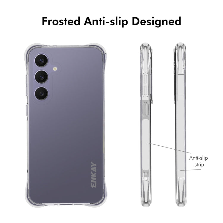For Samsung Galaxy S24 FE 5G ENKAY Clear TPU Shockproof Anti-slip Phone Case