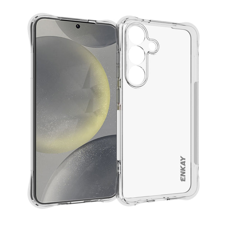 For Samsung Galaxy S25+ 5G ENKAY Clear TPU Shockproof Anti-slip Phone Case