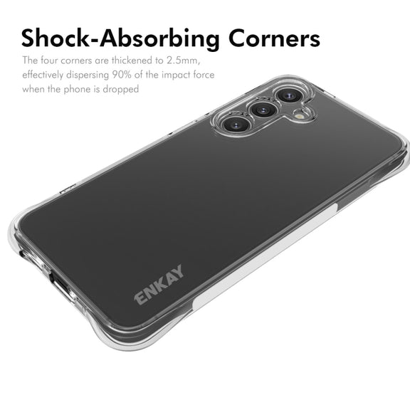 For Samsung Galaxy S25+ 5G ENKAY Clear TPU Shockproof Anti-slip Phone Case
