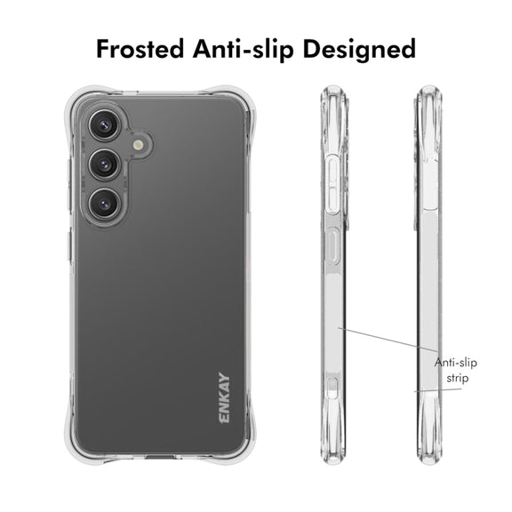For Samsung Galaxy S25+ 5G ENKAY Clear TPU Shockproof Anti-slip Phone Case