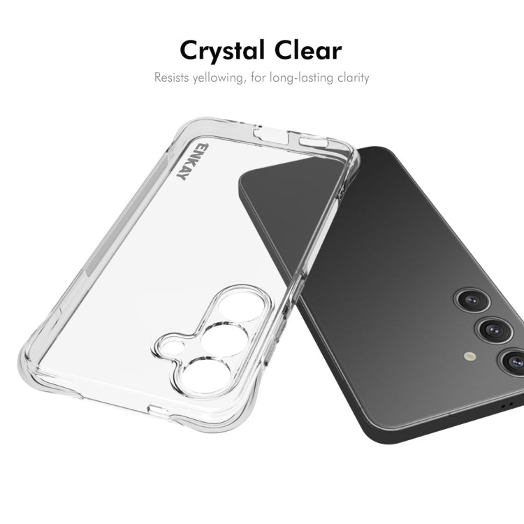 For Samsung Galaxy S25+ 5G ENKAY Clear TPU Shockproof Anti-slip Phone Case