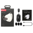 Yanmai K2 Portable Mini Wireless Bluetooth Lapel Microphone(Black) - Microphone by Yanmai | Online Shopping South Africa | PMC TechLife | Buy Now Pay Later Mobicred