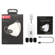 Yanmai K2 Portable Mini Wireless Bluetooth Lapel Microphone(White)
