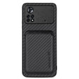 For Xiaomi Poco X4 Pro 5G Carbon Fiber Leather Card Magsafe Magnetic Phone Case(Black) - Poco X4 Pro 5G Cases by PMC TechLife | Online Shopping South Africa | PMC TechLife