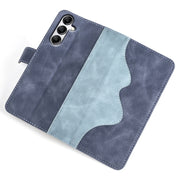 For Samsung Galaxy A34 5G Stitching Horizontal Flip Leather Phone Case(Blue)