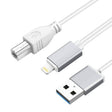 1m 8 Pin to USB + MIDI Electronic Music Instrument & OTG & Charging Multifunctional Cable Compatible with above iOS 10.3.2 - Video & Audio Cable by PMC TechLife | Online Shopping South Africa | PMC TechLife