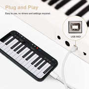 1m 8 Pin to USB + MIDI Electronic Music Instrument & OTG & Charging Multifunctional Cable Compatible with above iOS 10.3.2