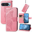 For Google Pixel 9 Butterfly Love Flower Embossed Leather Phone Case(Pink) - free shipping - PMC TechLife - Order now!