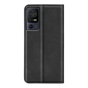 For TCL 40 SE Retro-skin  Magnetic Suction Leather Phone Case(Black)