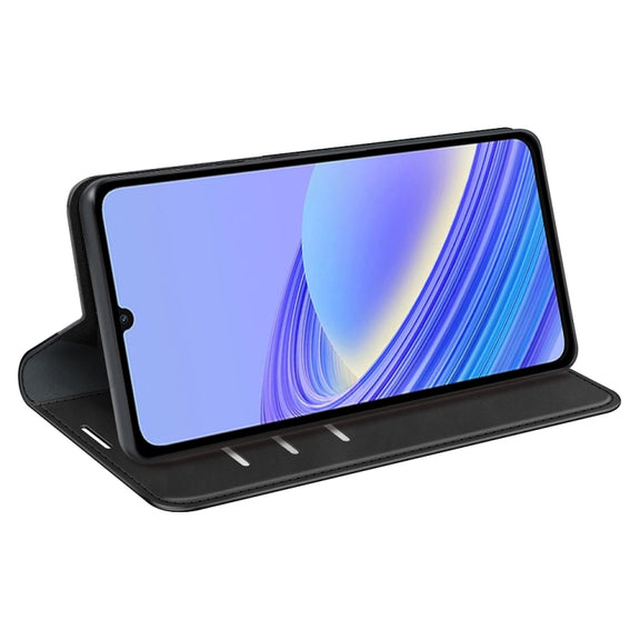 For TCL 40 SE Retro-skin  Magnetic Suction Leather Phone Case(Black)