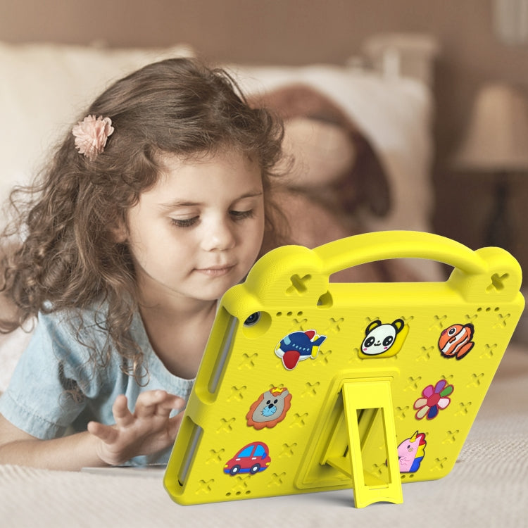 For Walmart Onn 10.1 2022 / 100071485 Handle Kickstand Children EVA Shockproof PC Tablet Case(Yellow)