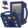 For Amazon Fire HD 10 2021 Handle Kickstand Children EVA Shockproof PC Tablet Case(Navy Blue) - Amazon by PMC TechLife | Online Shopping South Africa | PMC TechLife | Buy Now Pay Later Mobicred
