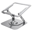 D147 Foldable 360 Degree Rotating Laptop Lifting Bracket Aluminum Alloy Notebook Desktop Stand(Silver) - Laptop Stand by PMC TechLife | Online Shopping South Africa | PMC TechLife | Buy Now Pay Later Mobicred