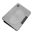N99 USB Dual Fan Hollow Carved Design Heat Dissipation Laptop Cooling Pad(Gray) - free shipping - PMC TechLife - Order now!