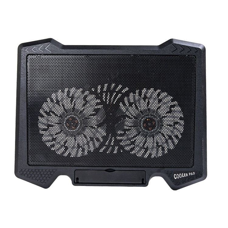 S200 Dual Silent Cooling Fan Portable Slim Notebook Cooling Pad for Laptop(Black)