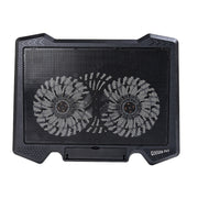 S200 Dual Silent Cooling Fan Portable Slim Notebook Cooling Pad for Laptop(Black)
