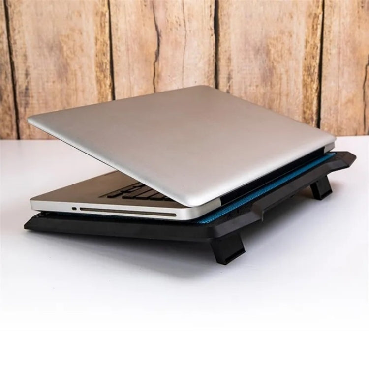 S200 Dual Silent Cooling Fan Portable Slim Notebook Cooling Pad for Laptop(Black)