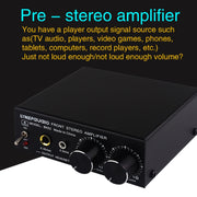 B022 Pre-Stereo Signal Amplifier Volume Booster Headphones Active Speaker Preamp Audio Amplifier