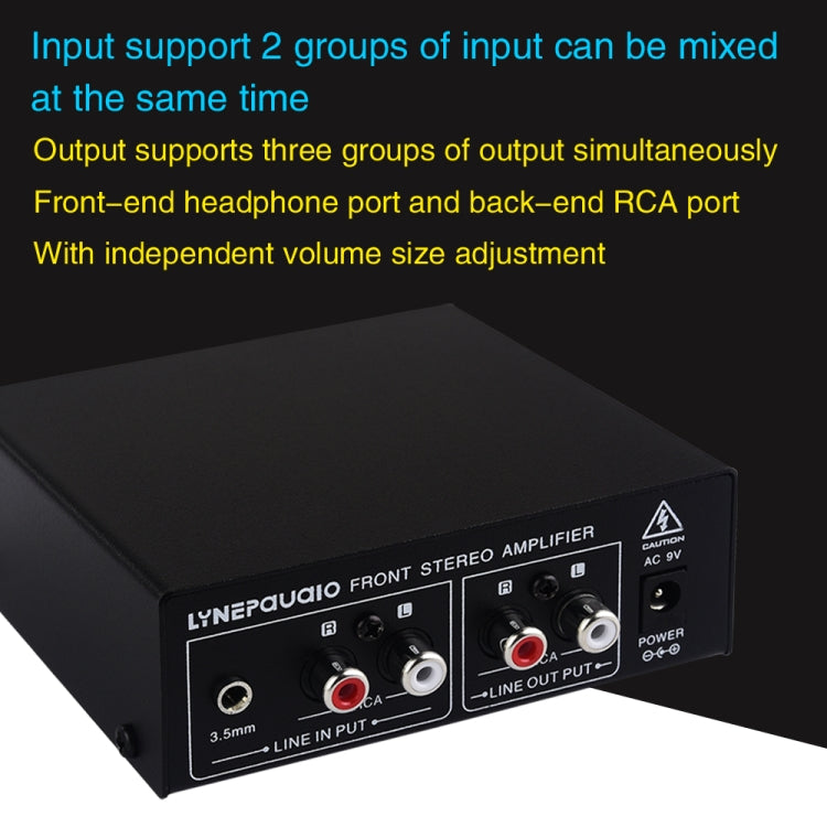 B022 Pre-Stereo Signal Amplifier Volume Booster Headphones Active Speaker Preamp Audio Amplifier