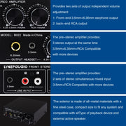 B022 Pre-Stereo Signal Amplifier Volume Booster Headphones Active Speaker Preamp Audio Amplifier