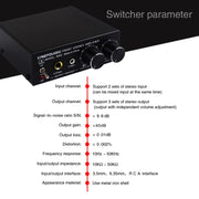 B022 Pre-Stereo Signal Amplifier Volume Booster Headphones Active Speaker Preamp Audio Amplifier