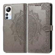 For Blackview A85 Mandala Flower Embossed Leather Phone Case(Gray)