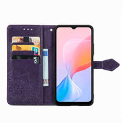 For Blackview A85 Mandala Flower Embossed Leather Phone Case(Purple)