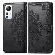 For Blackview A85 Mandala Flower Embossed Leather Phone Case(Black)