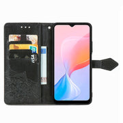 For Blackview A85 Mandala Flower Embossed Leather Phone Case(Black)