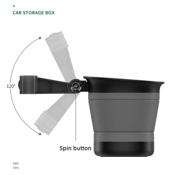 L65 Car Can Be Contraction And Expanded And Storing Car Vanity Mirror Car Storage Box