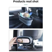 L65 Car Can Be Contraction And Expanded And Storing Car Vanity Mirror Car Storage Box