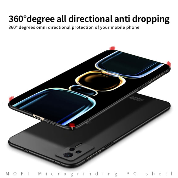 For Xiaomi Redmi K60E MOFI Frosted Ultra-thin PC Hard Case(Black)