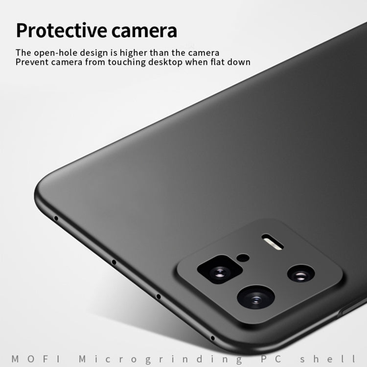 For Xiaomi 13 MOFI Frosted Ultra-thin PC Hard Case(Black)