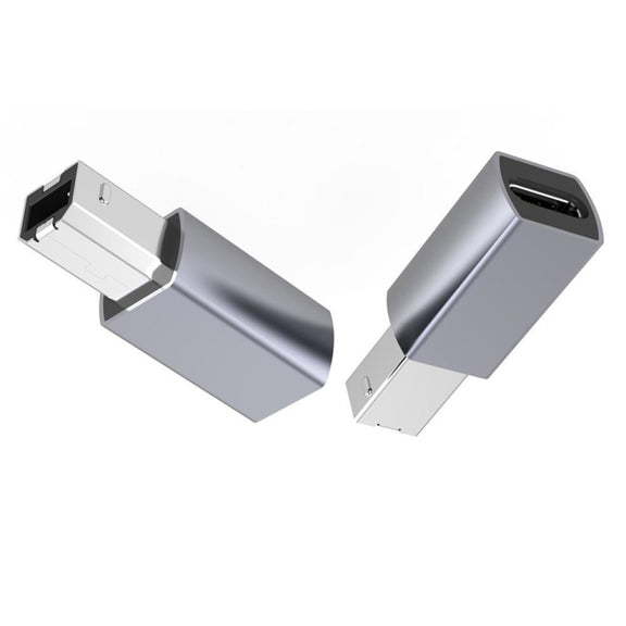 2pcs JUNSUNMAY USB Type-C Female to Male USB 2.0 Type-B Adapter Converter Connector for Printers Scanner Electric Piano
