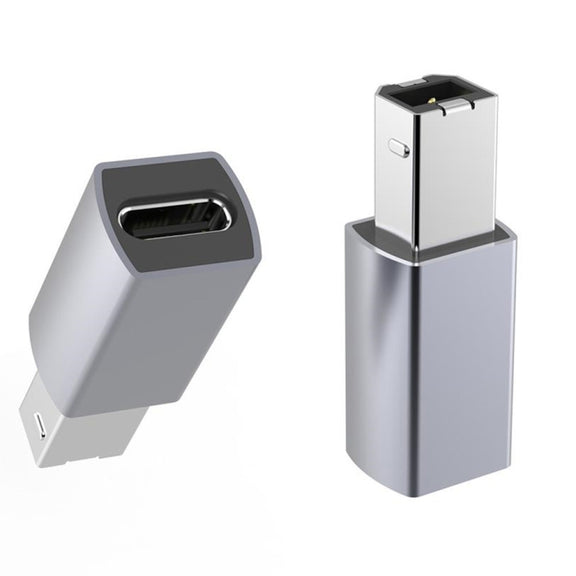 2pcs JUNSUNMAY USB Type-C Female to Male USB 2.0 Type-B Adapter Converter Connector for Printers Scanner Electric Piano