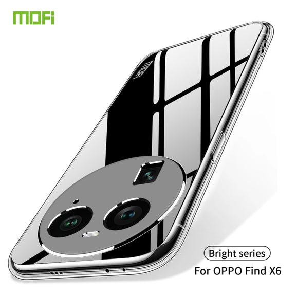 For OPPO Find X6 MOFI Ming Series Ultra-thin TPU Phone Case(Transparent)