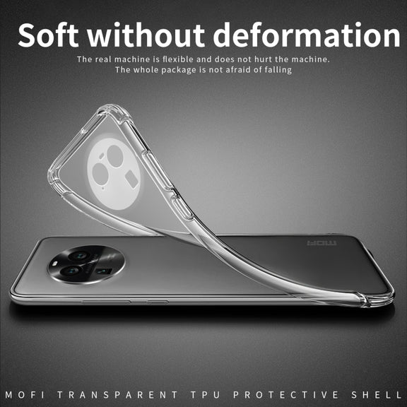 For OPPO Find X6 MOFI Ming Series Ultra-thin TPU Phone Case(Transparent)