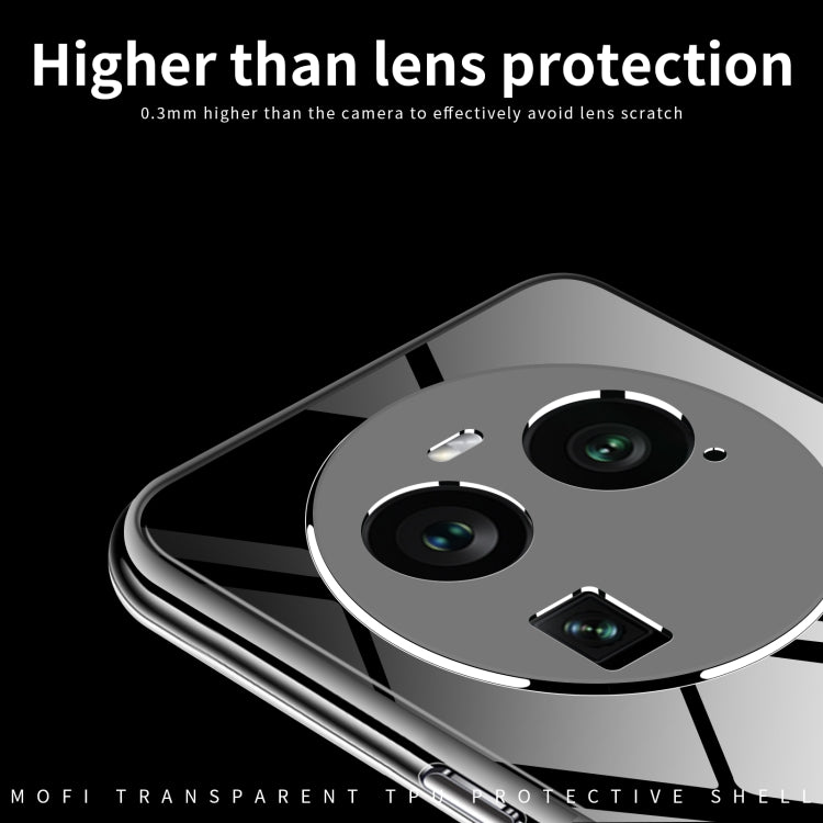 For OPPO Find X6 MOFI Ming Series Ultra-thin TPU Phone Case(Transparent)