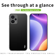 For Xiaomi Redmi Note 12 Turbo MOFI Ming Series Ultra-thin TPU Phone Case(Transparent)