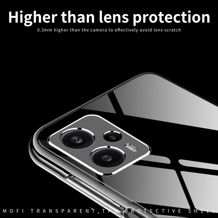 For Xiaomi Redmi Note 12 Turbo MOFI Ming Series Ultra-thin TPU Phone Case(Transparent)