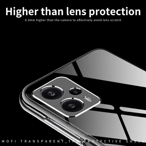 For Xiaomi Redmi Note 12 Turbo MOFI Ming Series Ultra-thin TPU Phone Case(Transparent)