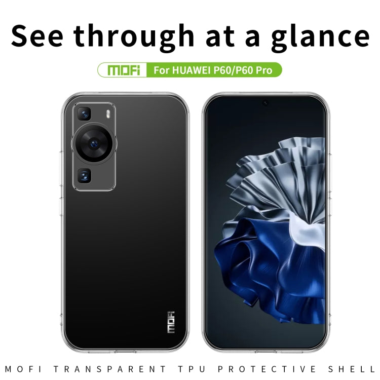 For Huawei P60 / P60 Pro MOFI Ming Series Ultra-thin TPU Phone Case(Transparent)