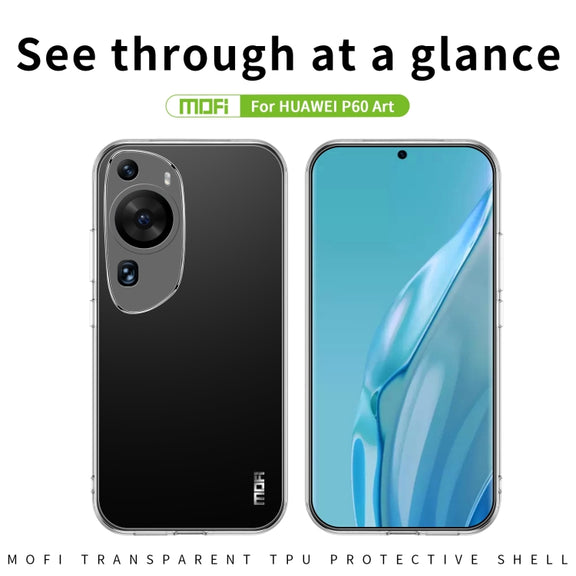 For Huawei P60 Art MOFI Ming Series Ultra-thin TPU Phone Case(Transparent)